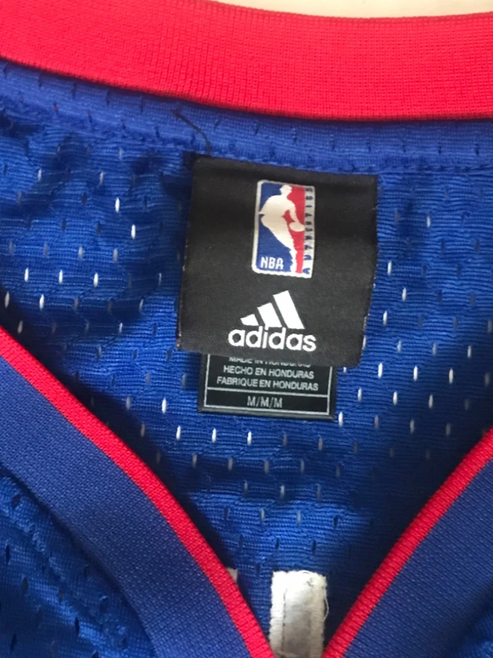 Men’s Rare Vintage Tayshaun Prince Adidas Detroit Pistons Jersey Size Medium